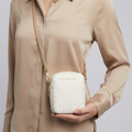Mini Bolso Crossbody Tommy Hilfiger blanco con Monograma